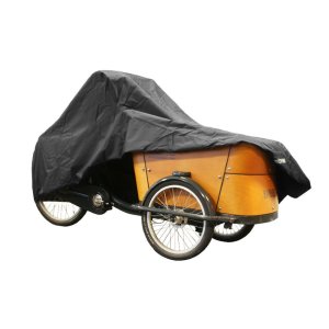 DS Covers Cargo bike cover für zweispurige Cargobikes mit verbautem Regenverdeck