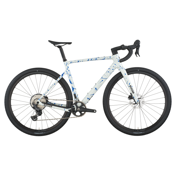 Scott Addict Gravel 30 - white/splatter blue - XL