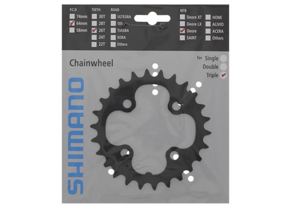 Shimano Kettenblatt DEORE FC-M590 26-4 9-fach