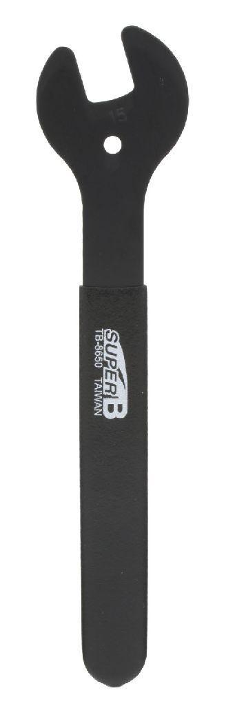 SUPER B Classic Konus-/Maulschl&uuml;ssel TB-8650 schwarz 15mm
