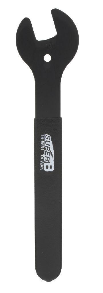 SUPER B Classic Konus-/Maulschl&uuml;ssel TB-8652 schwarz 17mm
