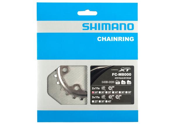 Shimano Kettenblatt DEORE XT FC-M8000 24Z f&uuml;r 34-24