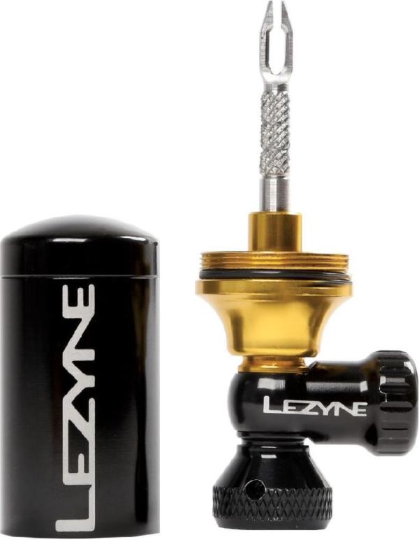 LEZYNE Tubeless CO2 Blaster schwarz-gold