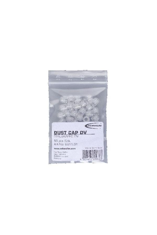 Schwalbe Ventilkappe DUST CAP DV Transparent (VE 50 St&uuml;ck)