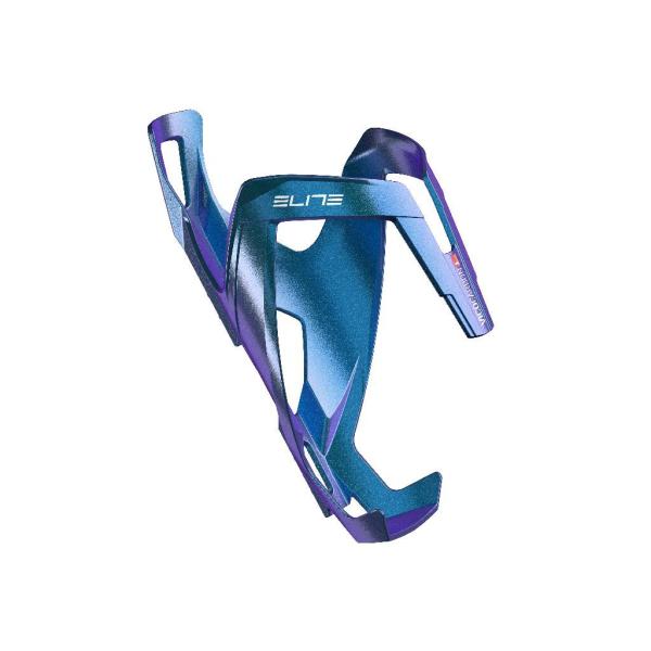 Elite Flaschenhalter VICO GLAM metallisch blau mit wei&szlig;er Grafik