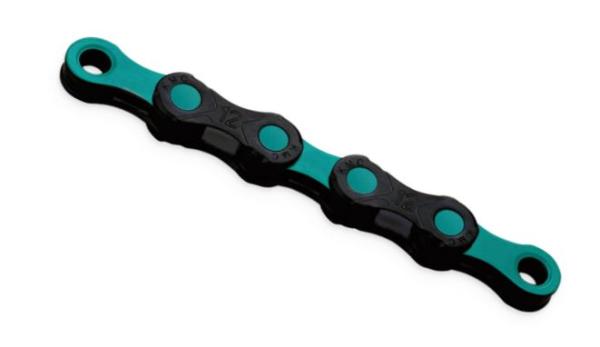 KMC DLC 12 126-Glieder 12-fach - schwarz/celeste