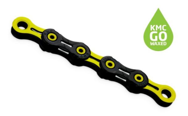 KMC Kette DLC 11 118L/Box Waxed 11-fach Black/Yellow