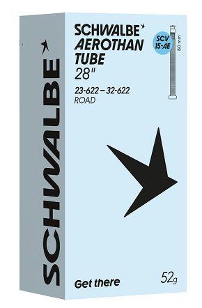 Schwalbe Schlauch SCV15-AE AEROTHAN, TPU 23/32-622 IB 80mm