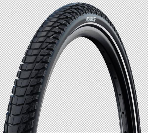 Schwalbe MARATHON PLUS TOUR 27.5x2.15 (55-584) Draht Performance Line ADDIX GREEN Black+Reflex