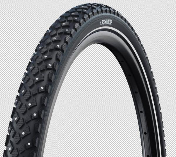 Schwalbe MARATHON PLUS SPIKE 28x2.00 (50-622) Draht Performance Line WiC Black+Reflex