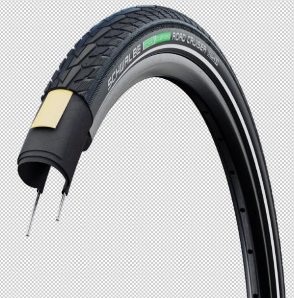 Schwalbe MOTION ROAD CRUISER 28x1.40 700x35C (37-622) Draht Active Line GREEN Black+Reflex