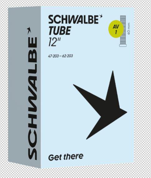 Schwalbe Schlauch Nr. 1 12�� (AV40mm) 45&deg;