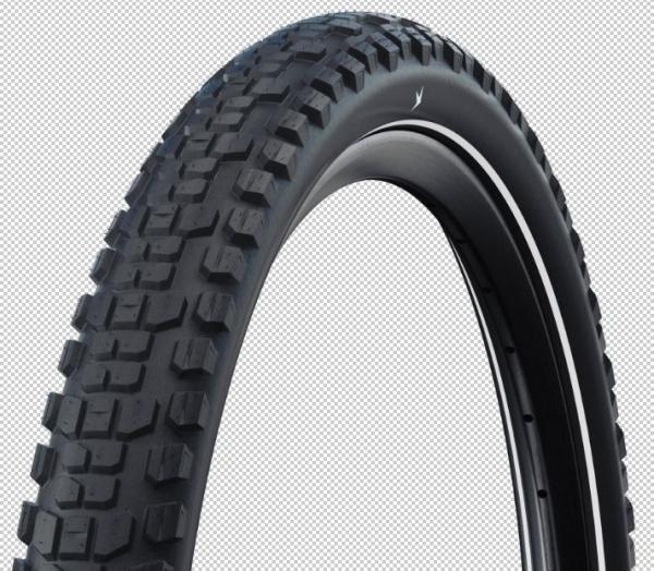 Schwalbe HYBRID JOHNNY WATTS PLUS 29x2.60 (65-622) Draht Performance Line ADDIX GREEN Black+Reflex