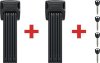 Abus Faltschloss BORDO Twinset 6000K/90 BK SH