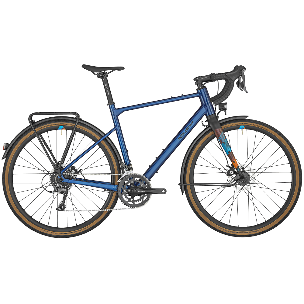 Bergamont Grandurance RD 3 blue - shiny mirror blue - 55 cm